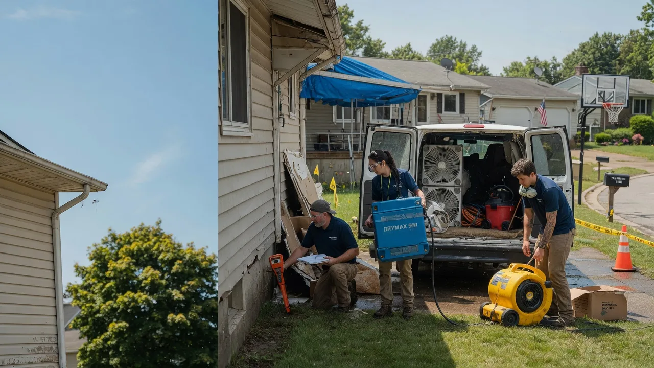 Ceiling Leak Cleanup in Little Meadows, PA near me